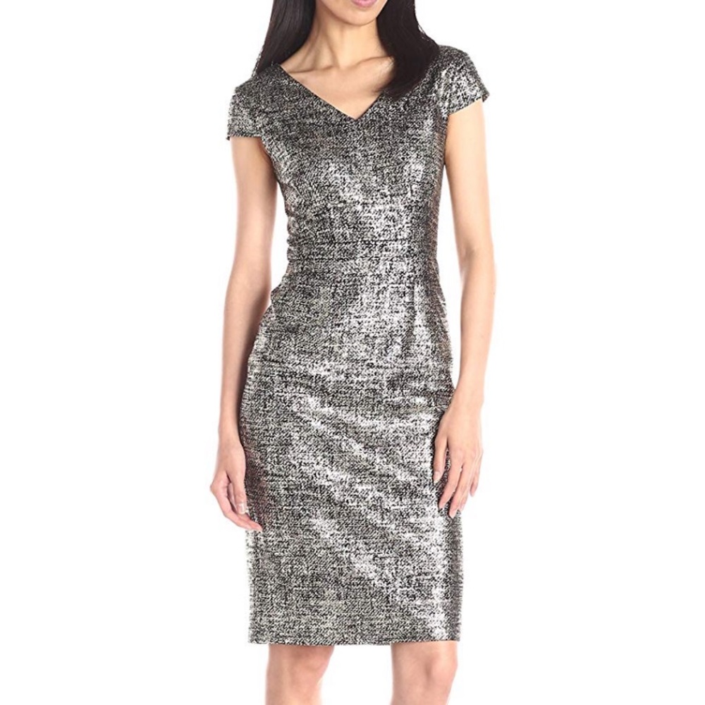 NWT Betsey Johnson Metallic Textured Dress. Size 2